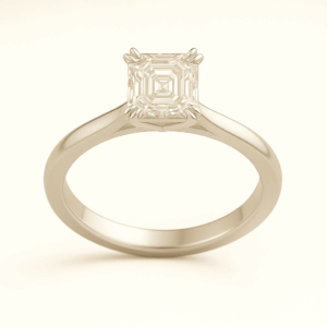 A03 - Double Claw Asscher Solitaire