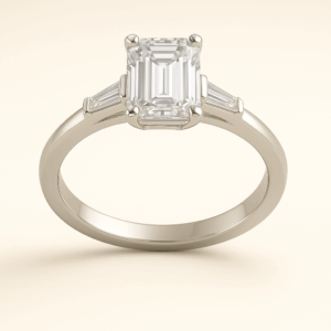 E07 - Emerald Centre + 2 Baguettes Trilogy