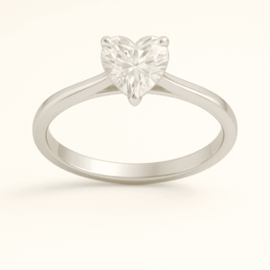 H01 - Prong Heart Solitaire