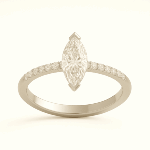 M10 - Marquise + Pavé Diamond Band