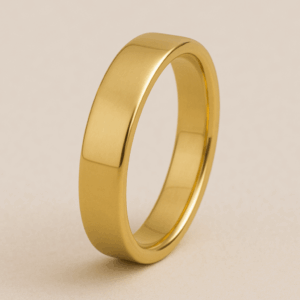 MB13 - Flat Court Wedding Band – 5mm (18ct Yellow Gold)