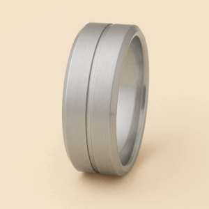 MB15 - Double-Grooved Wedding Band – 6mm (Platinum)