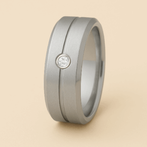 MB24 - Flat Court Wedding Band – 5mm (18ct White Gold)