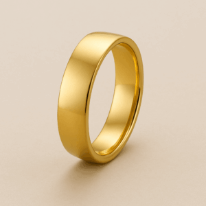 MB26 - Flat Court Wedding Band – 6mm (18ct Yellow Gold)