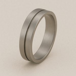 MB32 - Flat Court Wedding Band – 6mm (18ct White Gold)