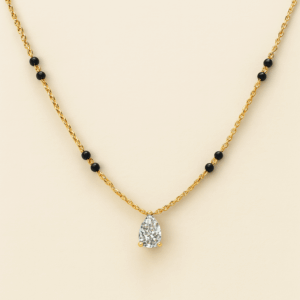 MS02 - 8 Bead Pear Solitaire Mangalsutra