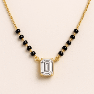 MS09 - 10 Bead Round Solitaire Mangalsutra