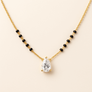 MS12 - 10 Bead Pear Solitaire Mangalsutra
