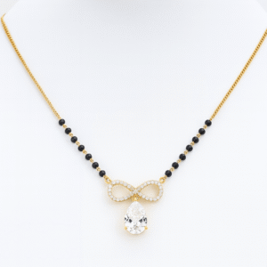 MS14 - 14 Bead Pear Solitaire Mangalsutra