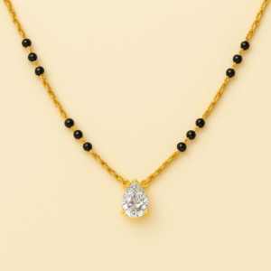 MS16 - 12 Bead Pear Solitaire Mangalsutra