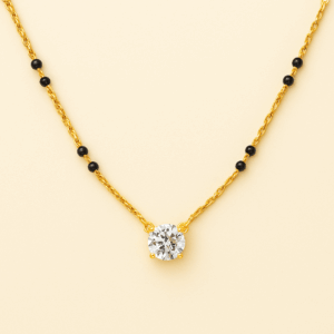 MS19 - 8 Bead Pear Solitaire Mangalsutra