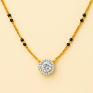 MS28 - 8 Bead Round Halo Mangalsutra
