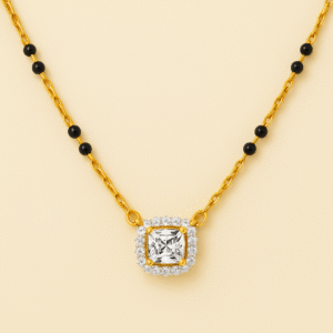 MS36 - 8 Bead Princess Halo Mangalsutra