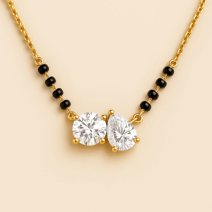 MS52 - 8 Bead Pear & Round Toi et Moi Mangalsutra