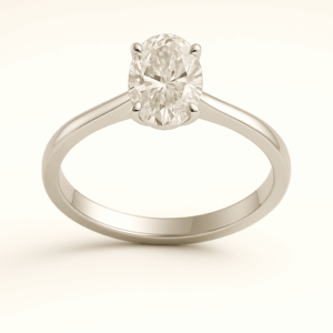 O01 - Prong Oval Solitaire