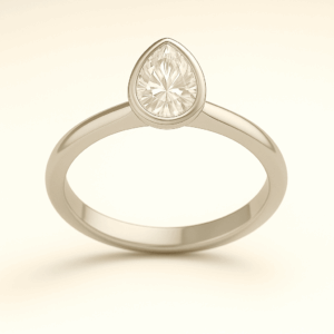 PE02 - Bezel Pear Solitaire