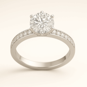 R12 - Round + Channel Set Diamond Band