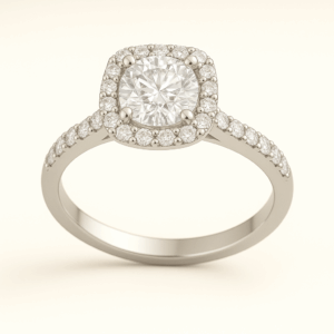 R17 - Shaped Halo & Diamond Shoulder