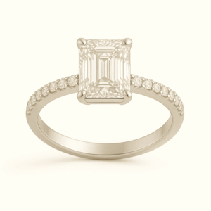 RD09 - Radiant + French Set Diamond Band