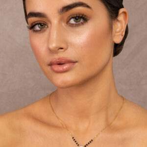Round Cluster Halo Mangalsutra